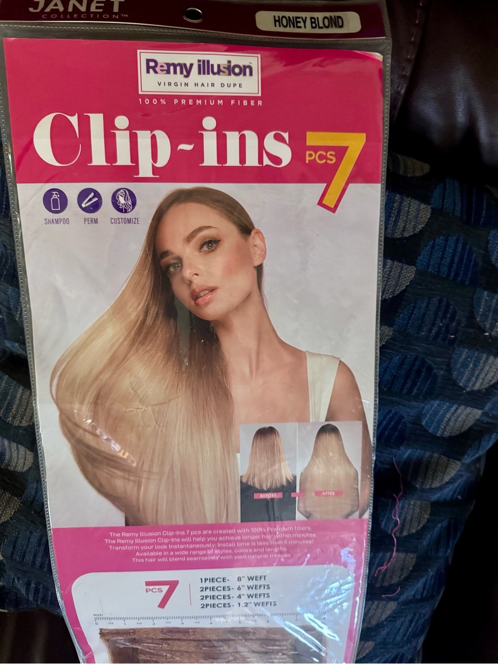 Clip-Ins 7 PCS Hair Extensions - Honey Blonde